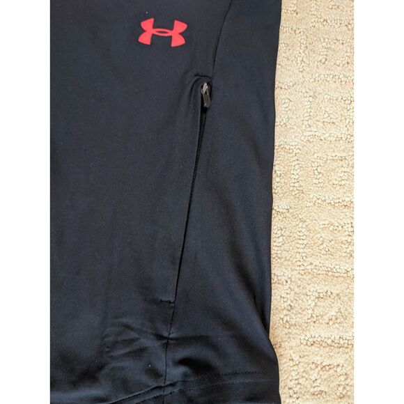 Under Armour Vest Men Large Red Black Vanish Hybrid Full Zip Golf Athletic - Picture 4 of 9